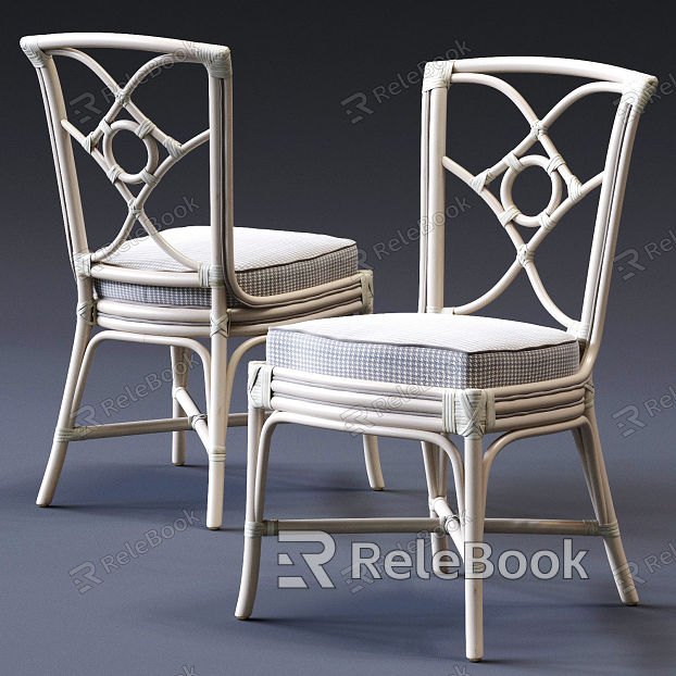 Modern Dining Chair Outdoor Dining Table and Chair Combination model