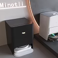 Minotli Smart Pet Feeders With Modern Black And White Design For Home Interior
