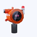 Industrial Gas Detection Equipment With Orange Housing Digital Display And Red Alarm Light