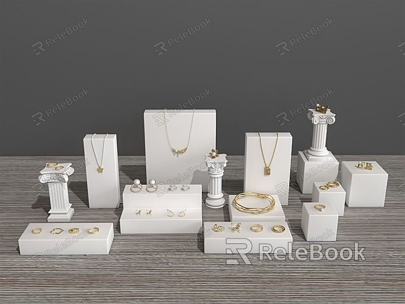 Modern Jewelry Roman Column Jewelry Display model