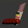 Spanish DOP Sausage LINCARESA Brand Foil Wrapped Red Traditional Premium