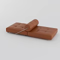Modern Brown Lazy Sofa Design With Adjustable Backrest And Comfortable Seating 3d model