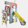 Children's slide rides 3d model