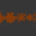 Colorful Leaf Shrubs with Various Green and Brown Foliage Arranged in Garden Landscape