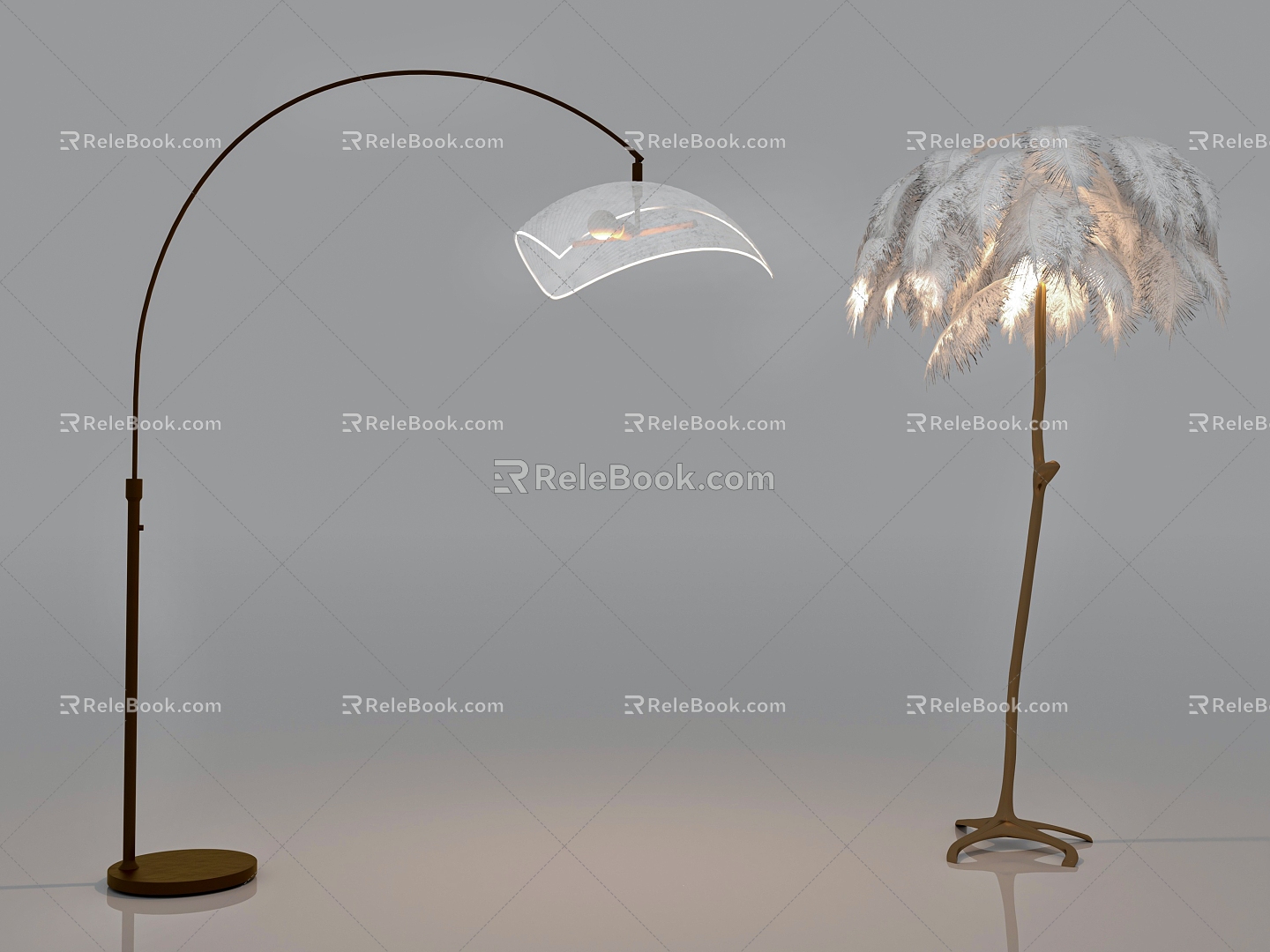 Retro floor lamp European floor lamp special-shaped floor lamp floor lamp lamps 3d model