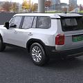Silver SUV Car With Sleek Exterior And Modern Design Aspects