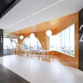 Modern Hospital Outpatient Clinic Waiting Area With Comfortable Seats And Large Windows