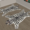 Tiger Skin Carpet Children's Carpet Animal Carpet 3d model