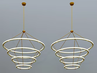Modern chandelier 3d model