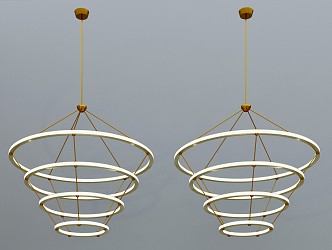 Modern chandelier 3d model