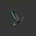 Ancient Bronze Double Spiral Ring Ornament For Traditional Clothing