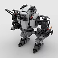 LEGO toy building blocks robot Gundam fighter armor 3d model