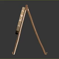 Sports Equipment Target with Red White Circles on Wooden Tripod Stand