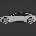 Futuristic Sports Car With Sleek White Body Black Roof And Modern Alloy Wheels