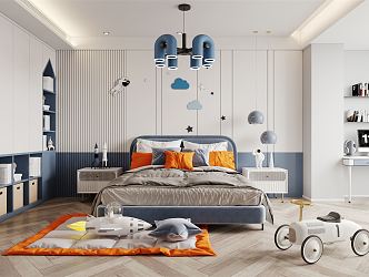 Modern Children's Room Boys Children's Room 3d model