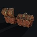 Modern Chest Modern Chest Wooden Chest Iron Chest Treasure Box Ancient 3d model