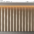 Arc shaped wall 3d model
