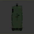 Armored Military Vehicle With Turret Mounted Weapon System And Heavy Duty Wheels