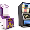 modern game machine entertainment equipment game machine 3d model