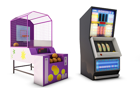 modern game machine entertainment equipment game machine 3d model