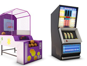 modern game machine entertainment equipment game machine 3d model