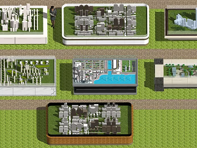 Commercial Equipment for Showcasing Architectural Models and Building Project Layouts 3d model