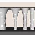 Special-Shaped Column Hollow Column Random Round Hole Column Dot Column Creative Package Column Decorative Column Shape Column 3d model