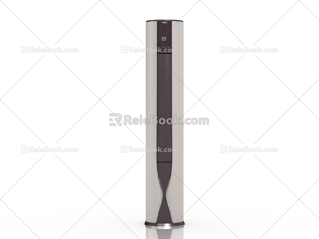 modern vertical cylindrical air conditioner 3d model