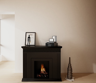 Modern Fireplace 3d model