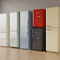 Mini refrigerator mini refrigerator single door refrigerator double door refrigerator 3d model