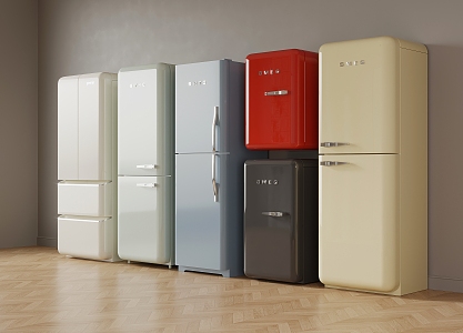 Mini refrigerator mini refrigerator single door refrigerator double door refrigerator 3d model