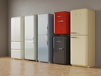 Mini refrigerator mini refrigerator single door refrigerator double door refrigerator 3d model