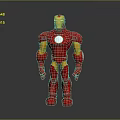 Iron Man Red And Gold Posable Action Toy Figure With Detailed Armor Design