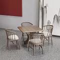 Chinese Casual Tables and Chairs 3d model
