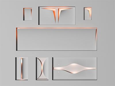 Modern wall lamp 3d model