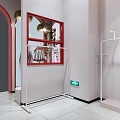 Modern Clothing Store Interior With Mannequins Clothing Displays And Window Showcases
