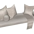 Modern Cushion Bay Window Cushion Sofa Cushion 3d model