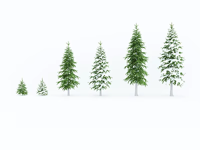 Snow Tree Modern Tree 3d model Snow Tree Modern Tree 3d model