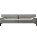 Modern double sofa multiplayer sofa 3d model