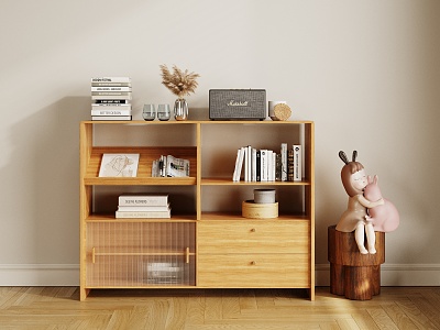 Modern Bookcase Storage Decorative Cabinet model