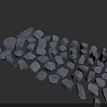 Natural Gray Irregular Stone Pieces For Outdoor Landscaping And Construction Applications