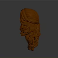 Orange Hooded Fantasy Game Movie Character 3D Render Model With Long Fur Details
