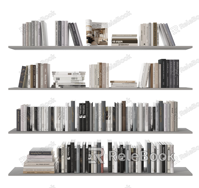 Modern Books Books Books model