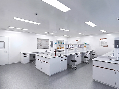 Training School Laboratory Sample Preparation Room model