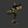 Mech Warrior Mech Soldier Machine Battlearm Mechanical Battlearm Machine Fighter Robot 3d model