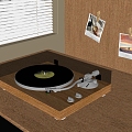 modern record machine phonograph 3d model