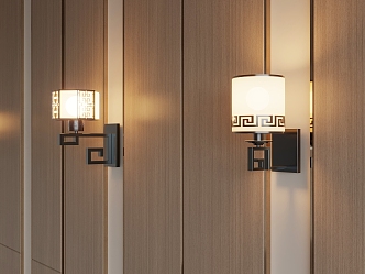 New Chinese Wall Lamp 3d model