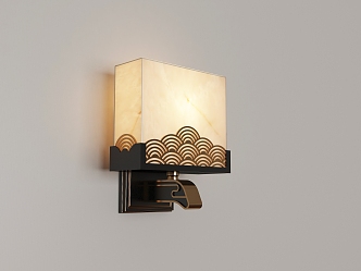 New Chinese Wall Lamp 3d model