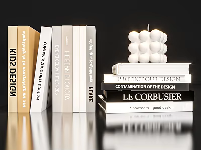 Modern Book Ornaments 3d model