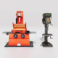 boring machine bench drill 3d model